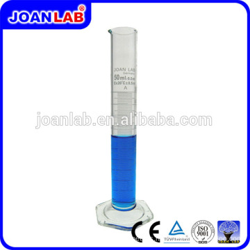 JOAN LAB 250ml Glass Hexagonal Base Measuring Cylinder for Lab Use